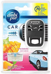 Ambi Pur Car Al Profumo Frutti Tropicali Starter Kit Deodorante Auto, con Clip 7 ml, per Eliminare gli Odori Sgradevoli dall’Aut