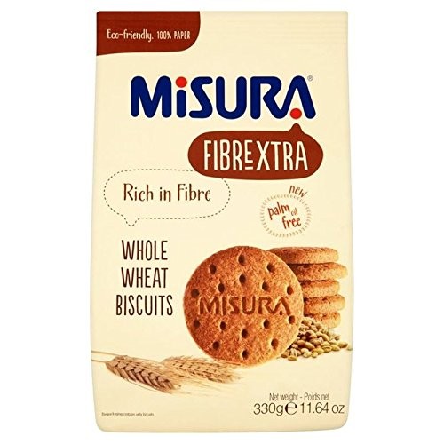 Misura Fibrextra Intero Biscotti Di Grano 330G (Confezione da 4)