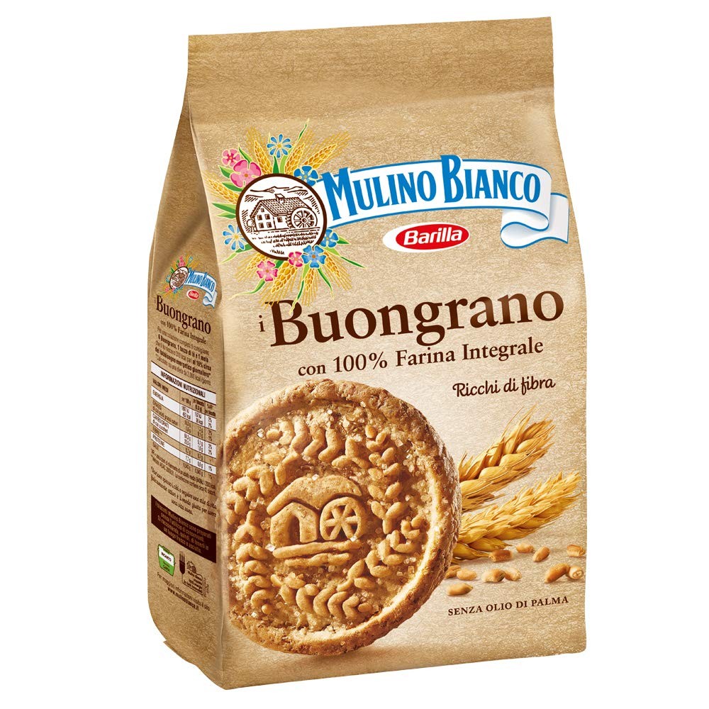 MULINO BIANCO 12 Confezioni biscotti frollini integrali buongrano 350gr