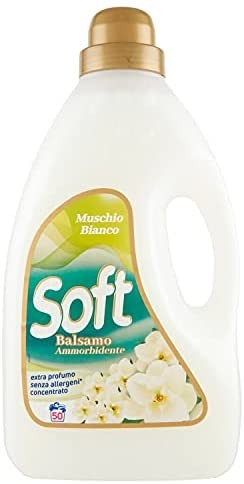 Soft Muschio Bianco Balsamo Ammorbidente 50 Lavaggi - 3000 ml