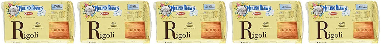 Mulino Bianco - Biscotti Rigoli - 5 confezioni da 400 g [2 kg]