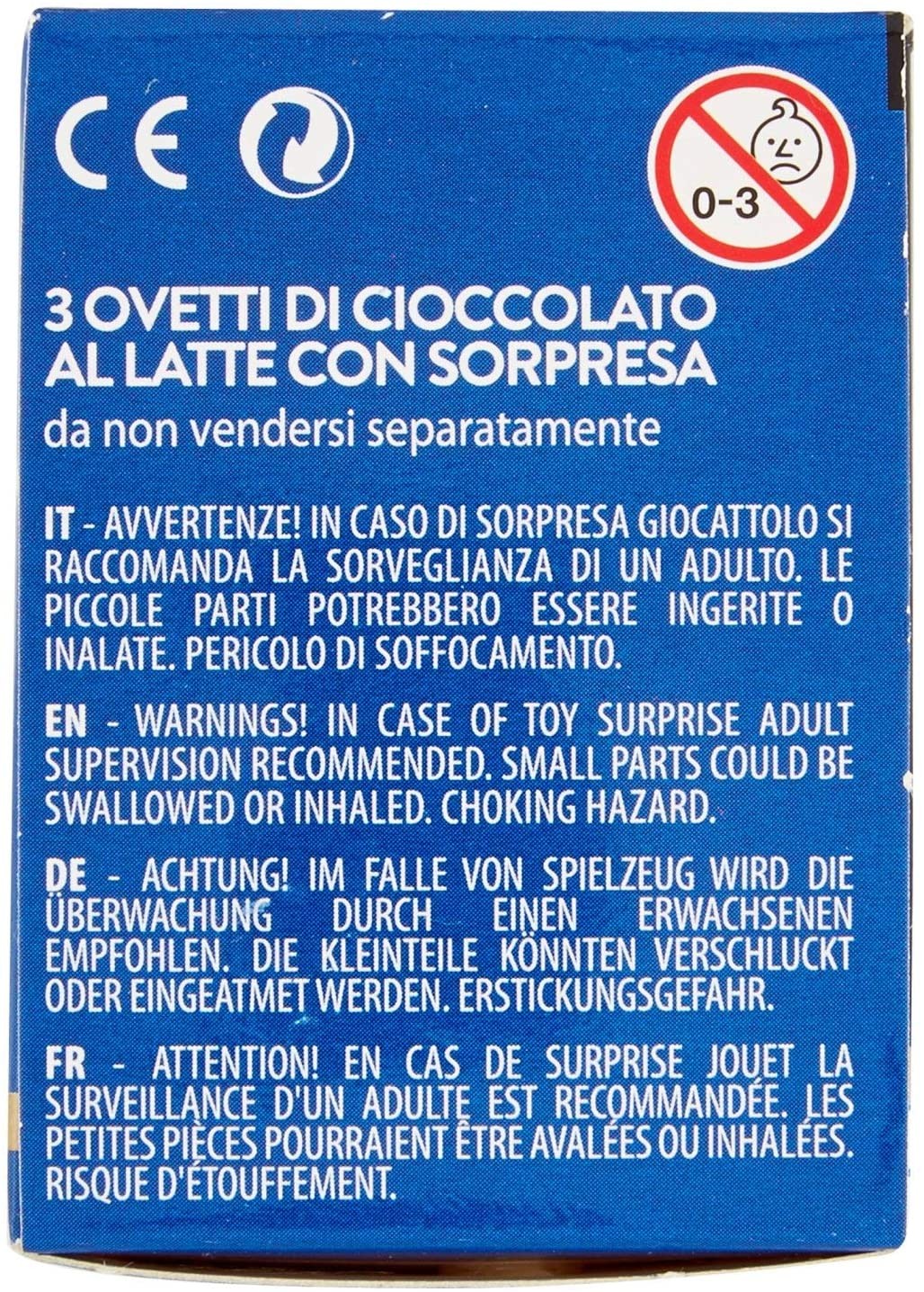 Dolfin Ovetti di Cioccolato al Latte con Sorpresa, 3 Pezzi