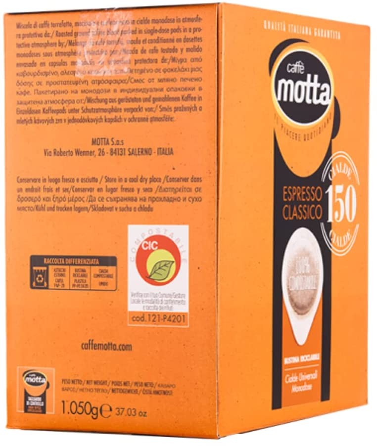 CAFFÈ MOTTA Cialde ESE 44 mm Espresso Classico - 150/300/600