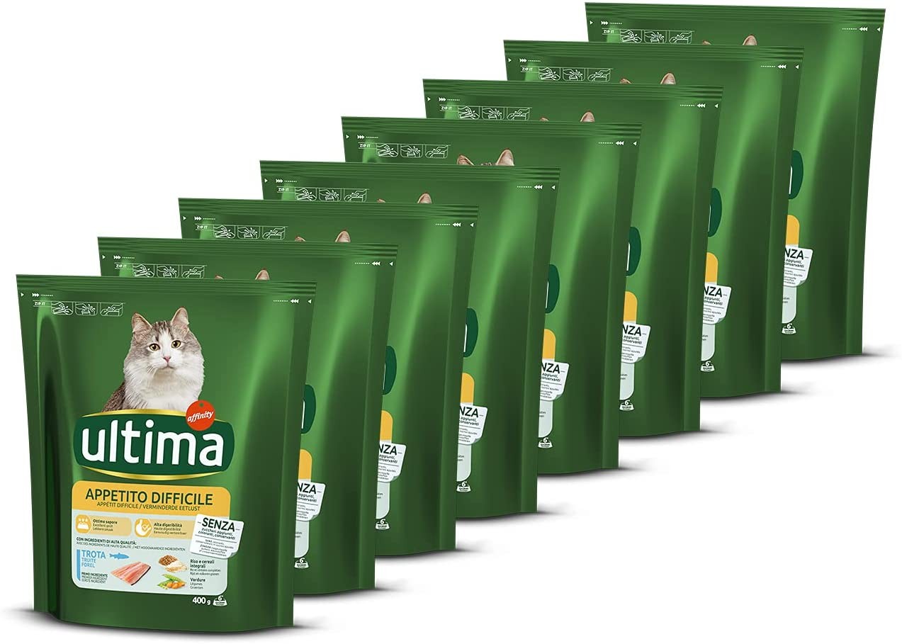 Ultima - Appetito per gatto, 400 g, confezione da 8