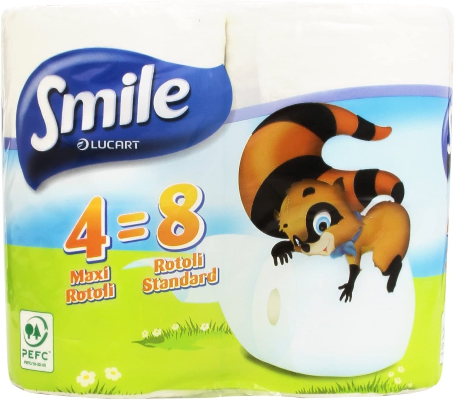 Smile - Carta Igienica, 2 Veli, 4 Rotoli