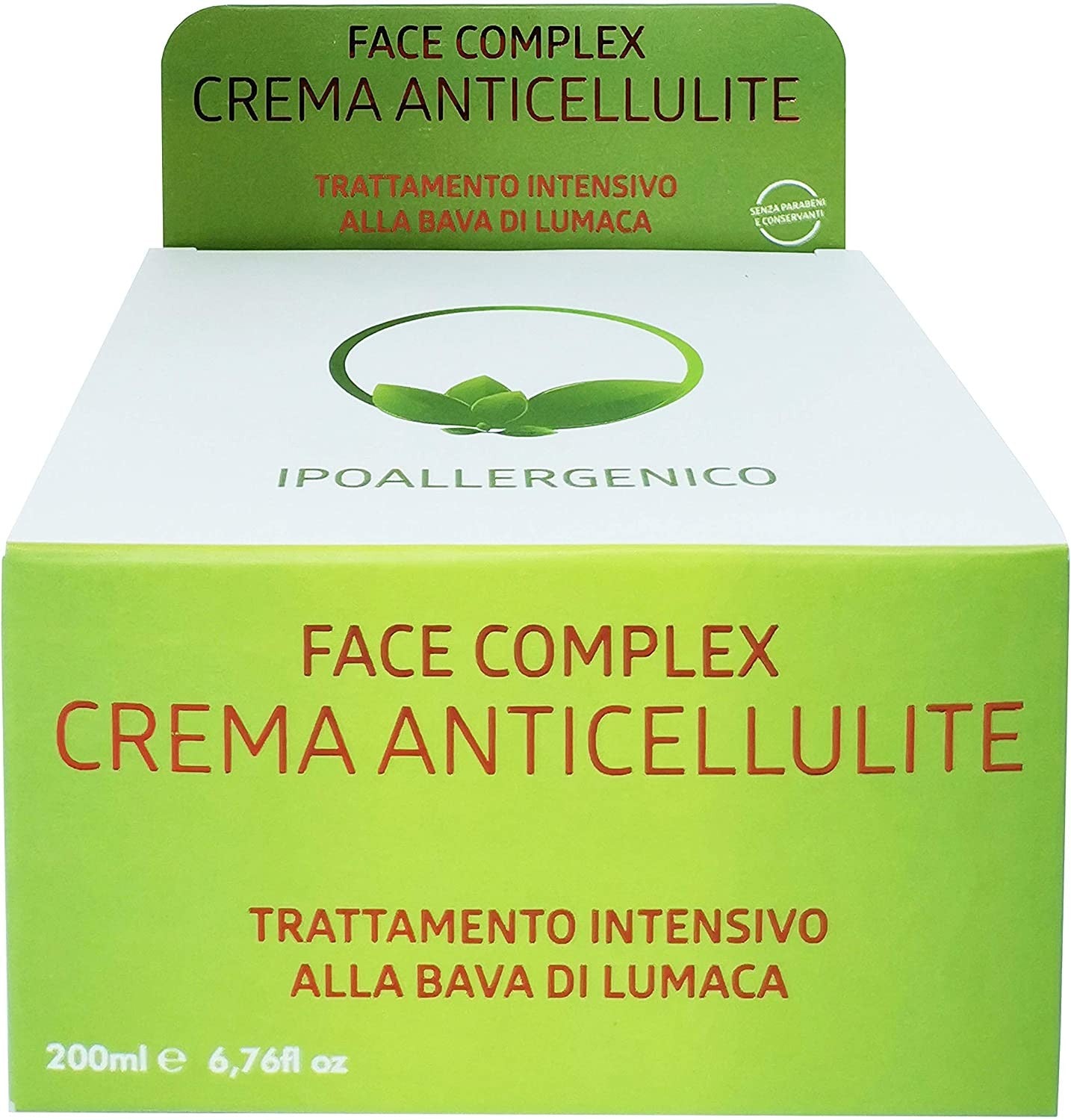 Crema anti cellulite Face Complex Trattamento intensivo alla bava di lumaca per cosce glutei gambe braccia girovita pancia 200ml