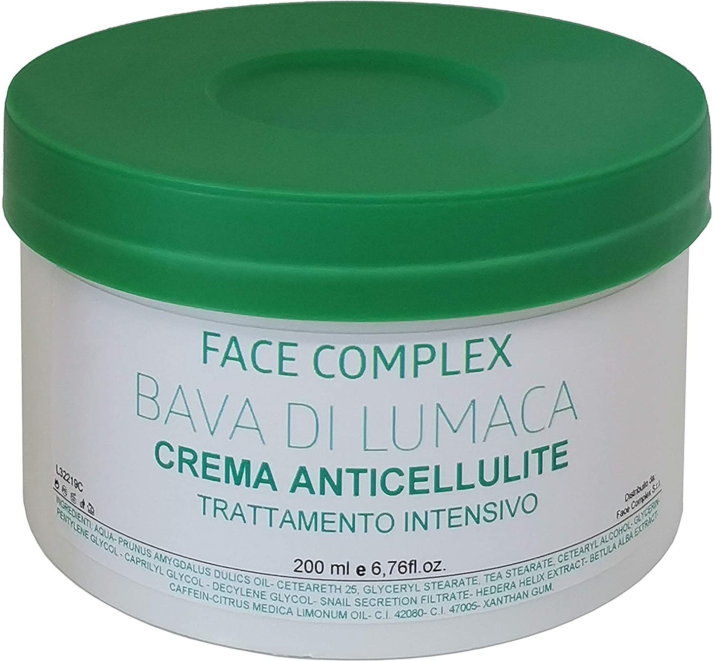 Crema anti cellulite Face Complex Trattamento intensivo alla bava di lumaca per cosce glutei gambe braccia girovita pancia 200ml