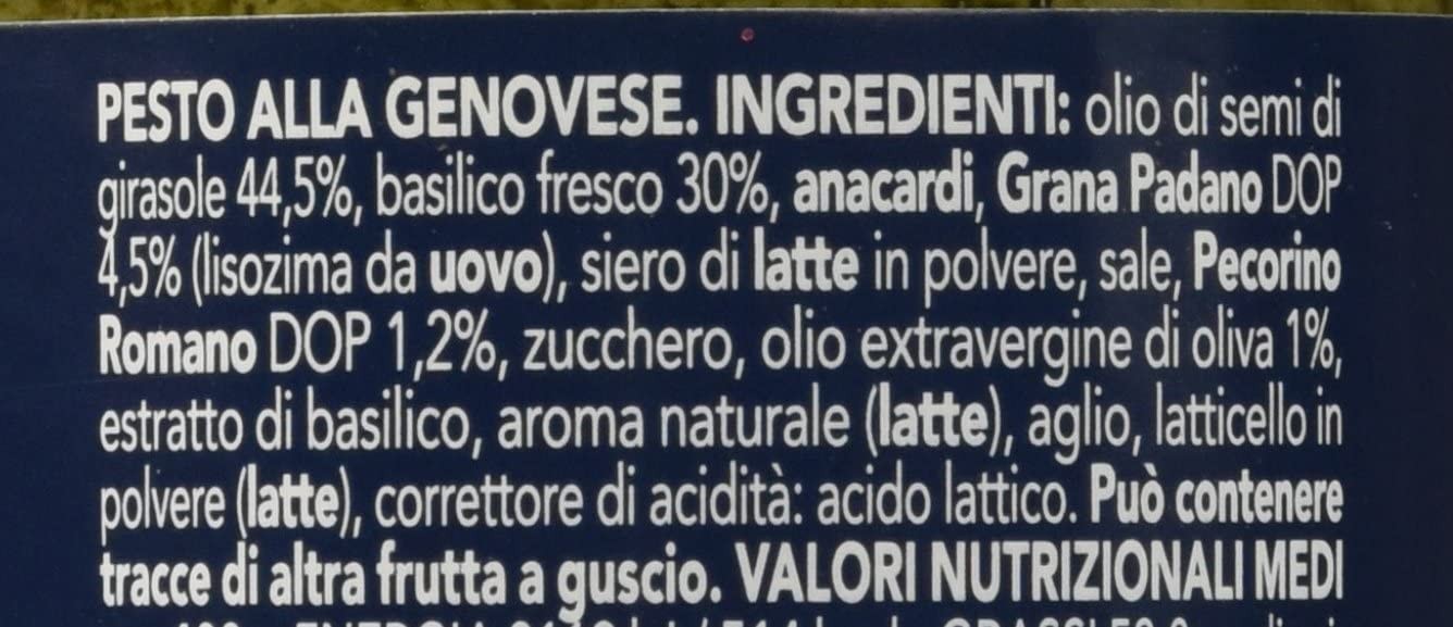 Barilla Pesto Alla Genovese - 4 pezzi da 190 g [760 g]