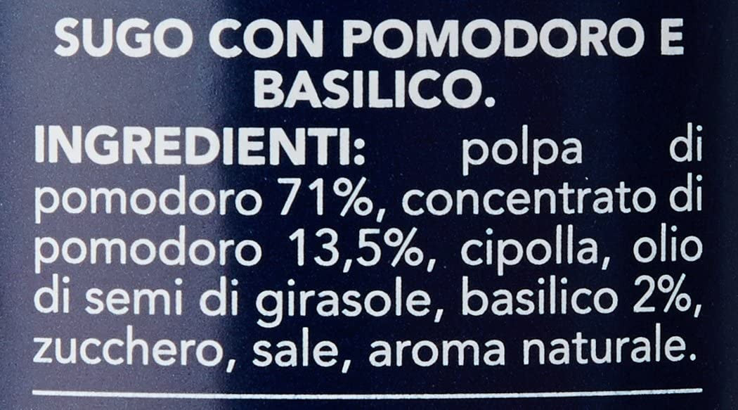 Barilla - Sugo con Pomodoro e Basilico, senza Conservanti - 6 pezzi da 400 g [2400 g]