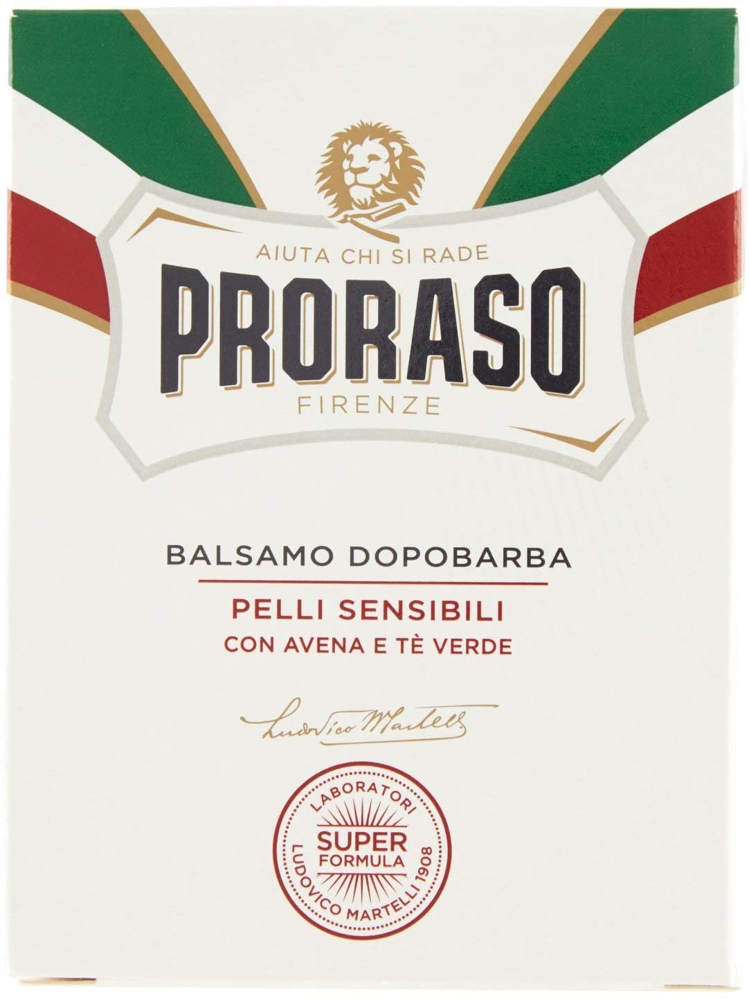 Proraso Balsamo Dopobarba Bianco per Pelli Sensibili, 100ml