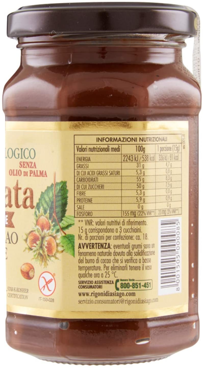 Nocciolata rigoni senza latte 6x270g