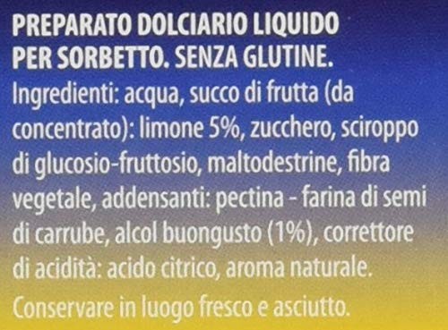 La Granita Siciliana Senso Freddo Sorbetto Limone - Pacco da 12 Pezzi
