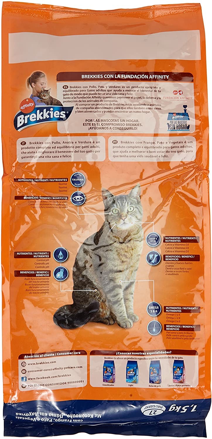 Brekkies Cat Mix Pollo Gr.1500