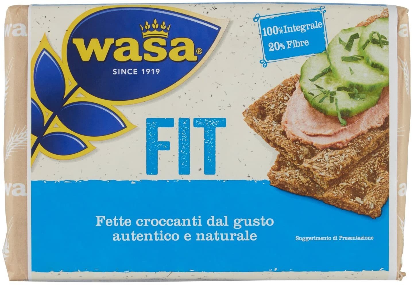 Wasa Fit, Cracker 100% Integrali, 275g, Ricchi di Fibre