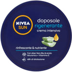 NIVEA SUN Crema Doposole Intensiva Rigenerante 300 ml, Crema nutriente corpo con Aloe Vera Bio, Acido Ialuronico e Vitamina E, C