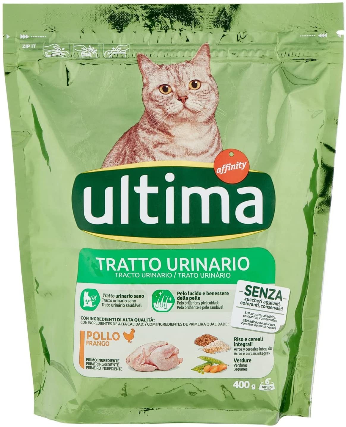 Ultima Cat Tratto Urinario Cibo Secco per Gatti con Pollo, 400g