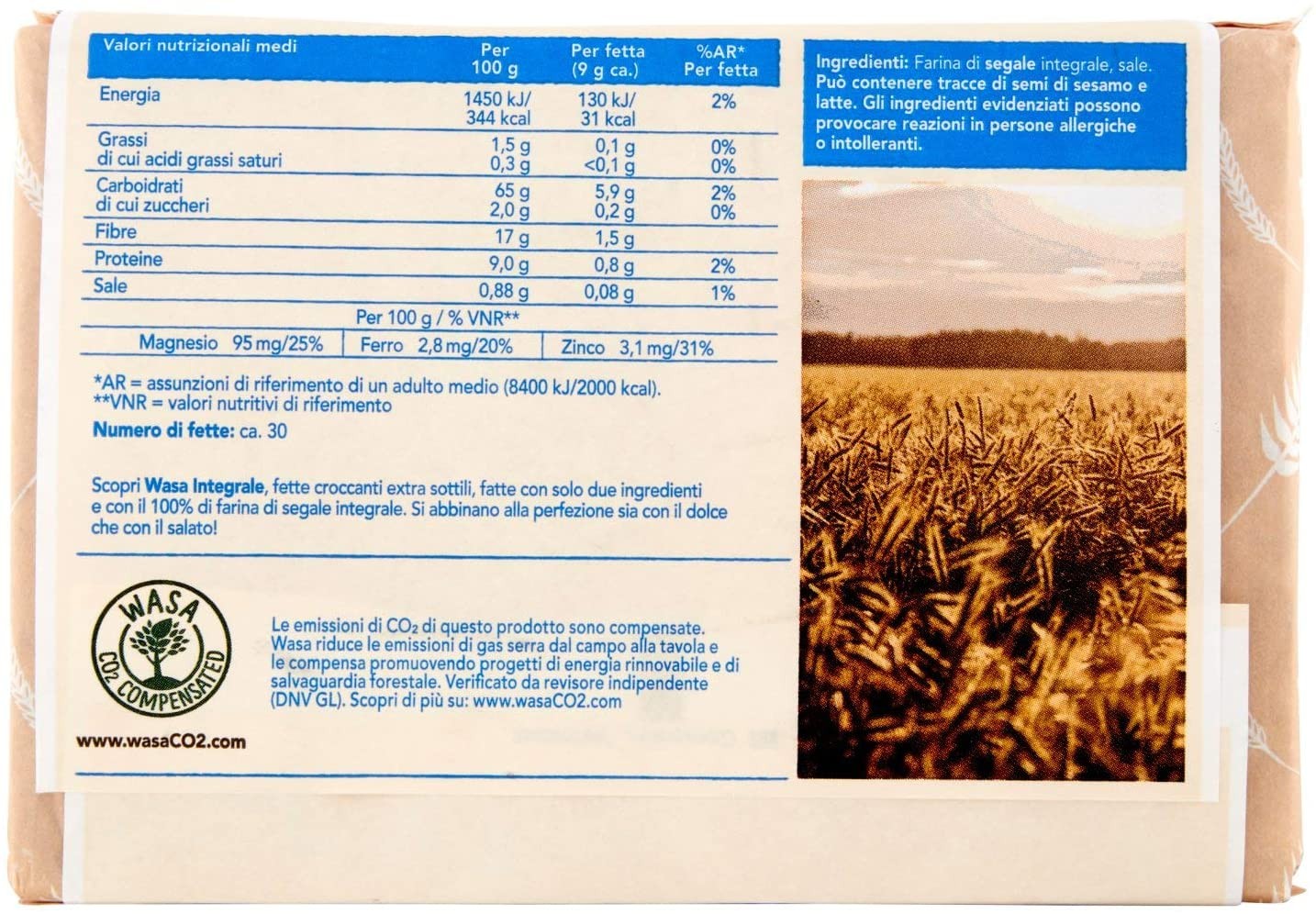 Wasa Crackers Integrale, 270g