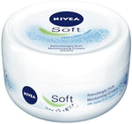 NIVEA Soft Crema Idratante Multiuso per Viso, Mani e Corpo, 1 x 300 ml, Crema Rinfrescantecon Vitamina E e Olio di Jojoba