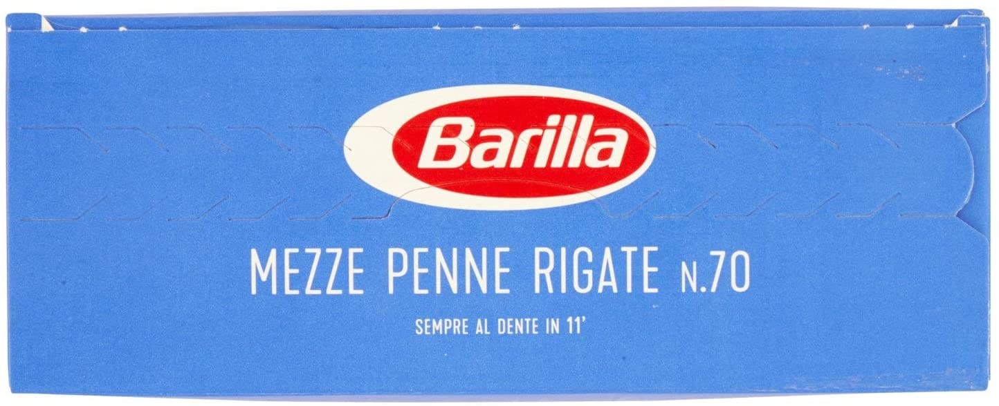 Barilla Pasta Mezze Penne Rigate N.70, 500g