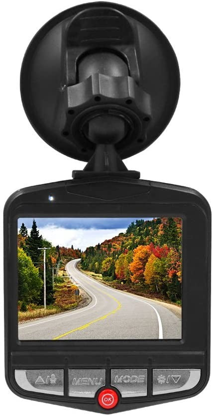 Dash Cam per auto, Full HD, schermo LCD Rusee 6,10 cm (2,4") 1080P-Videocamera DVR per auto, sensore di parcheggio con Monitor a