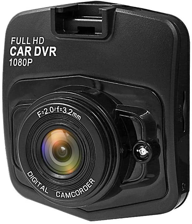 Dash Cam per auto, Full HD, schermo LCD Rusee 6,10 cm (2,4") 1080P-Videocamera DVR per auto, sensore di parcheggio con Monitor a