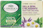 L'Angelica Tisana Funzionale Calmante e Rilassante per Dormire a Base di Camomilla e Passiflora, Tisane con Effetto Distensivo,