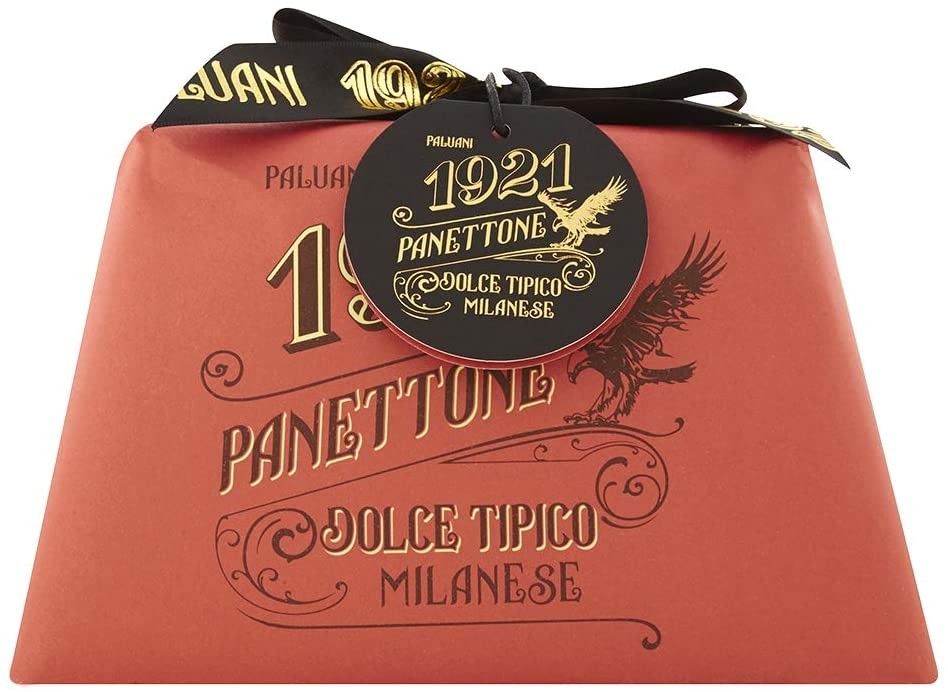 PALUANI Panettone Classico, panettone tradizionale con canditi e uvetta, ricetta originale, ingredienti prima qualità, lievitazi