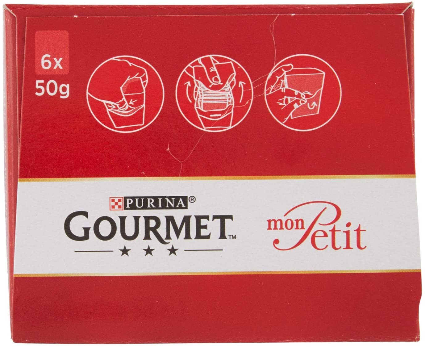 Purina Gourmet Mon Petit Cibo per Gatti con Tonno, Salmone e Trota, 6 x 50g