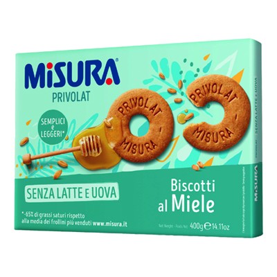 MISURA BISCOTTI PRIVOLAT GR.400 MIELE