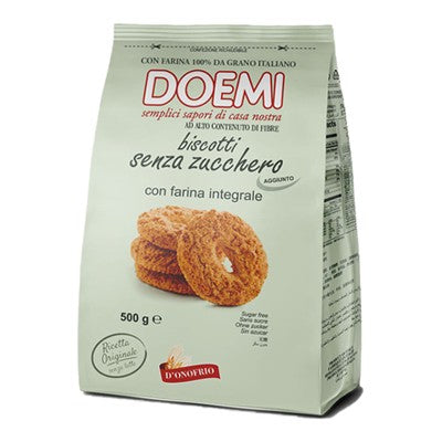 DOEMI BISCOTTI SENZA ZUCCHEROINTEGRALI GR.500