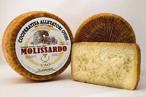 6 kg - Molissardo pecorino classico prodotto in Sardegna da Argiolas Formaggi. Formaggio pecorino a pasta semidura, con stagiona