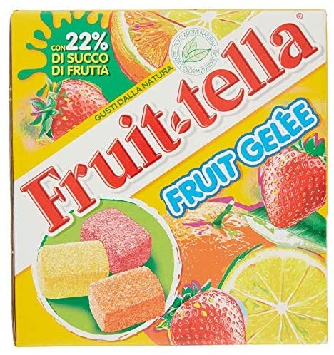 Fruittella Caramelle Gelee con Succo di Frutta Morbide, Gusti Assortiti Fragola, Arancia e Limone, 125 Caramelle Monopezzo