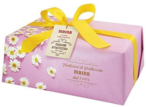 COLOMBA AL CIOCCOLATO MAINA LINEA ELEGANCE GOCCE PASQUA 1 KG TORTA INCARTATA