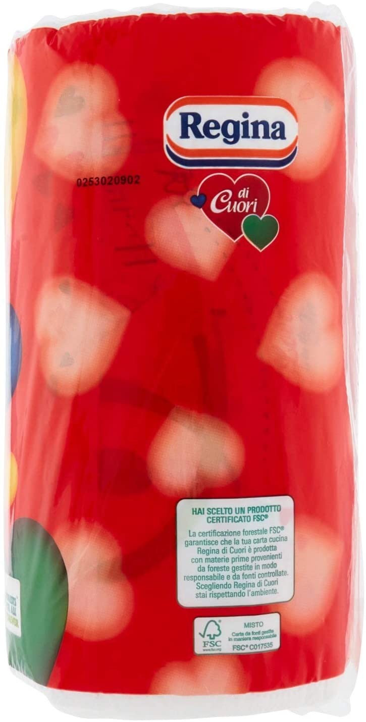 Regina - Carta, 3 veli, Super Assorbenza - 2 confezioni da 3 rotoli [6 rotoli]