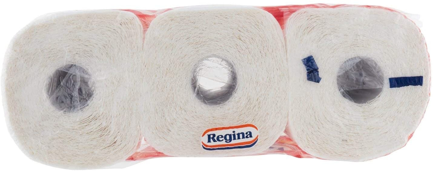 Regina - Carta, 3 veli, Super Assorbenza - 2 confezioni da 3 rotoli [6 rotoli]