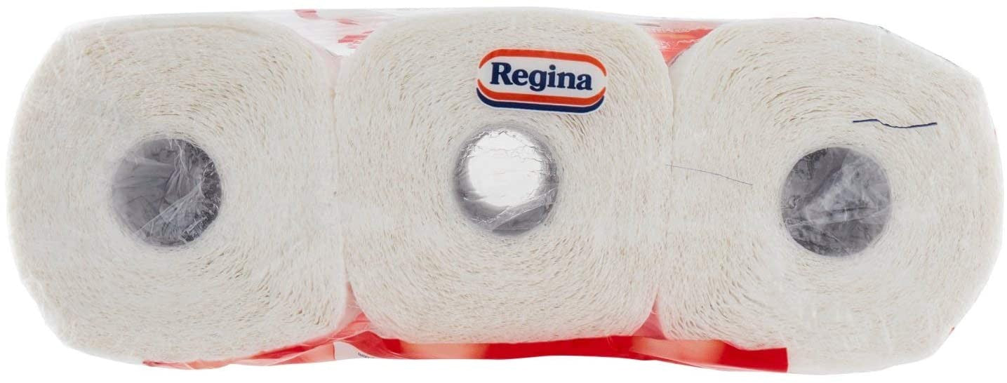 Regina - Carta, 3 veli, Super Assorbenza - 2 confezioni da 3 rotoli [6 rotoli]