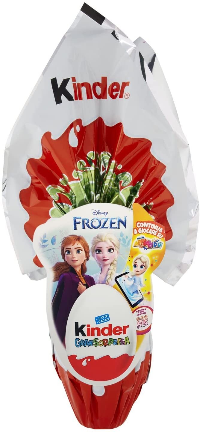 Kinder Gransorpresa Uova di Cioccolato 150 g, con Gran Sorpresa, Frozen + Miraculous, 150g Lei - Ferrero - Pasqua 2022