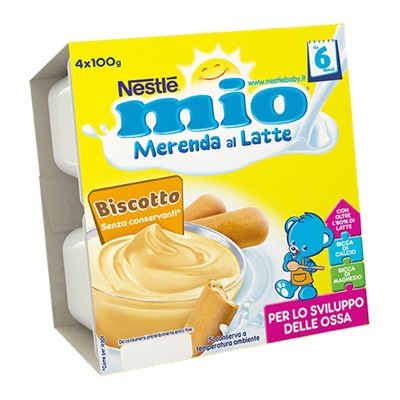 NESTLE MIO MERENDA LATTE/BISCOTTI GR.100X4