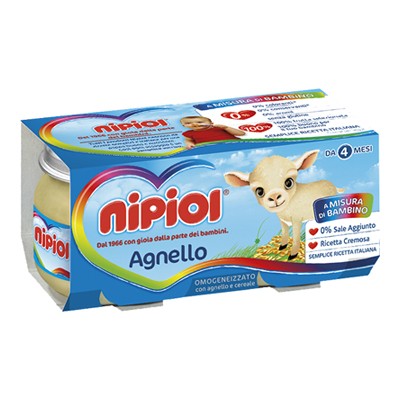 NIPIOL OMOGENEIZZATO GR.80X2AGNELLO