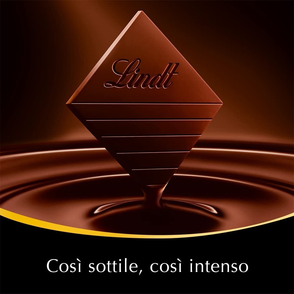 Uovo di Pasqua Lindt Excellence, Uovo Extra Fondente 70% Cacao con Sorpresa di Cioccolato, 175g