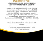 Uovo di Pasqua Lindt Excellence, Uovo Extra Fondente 70% Cacao con Sorpresa di Cioccolato, 175g