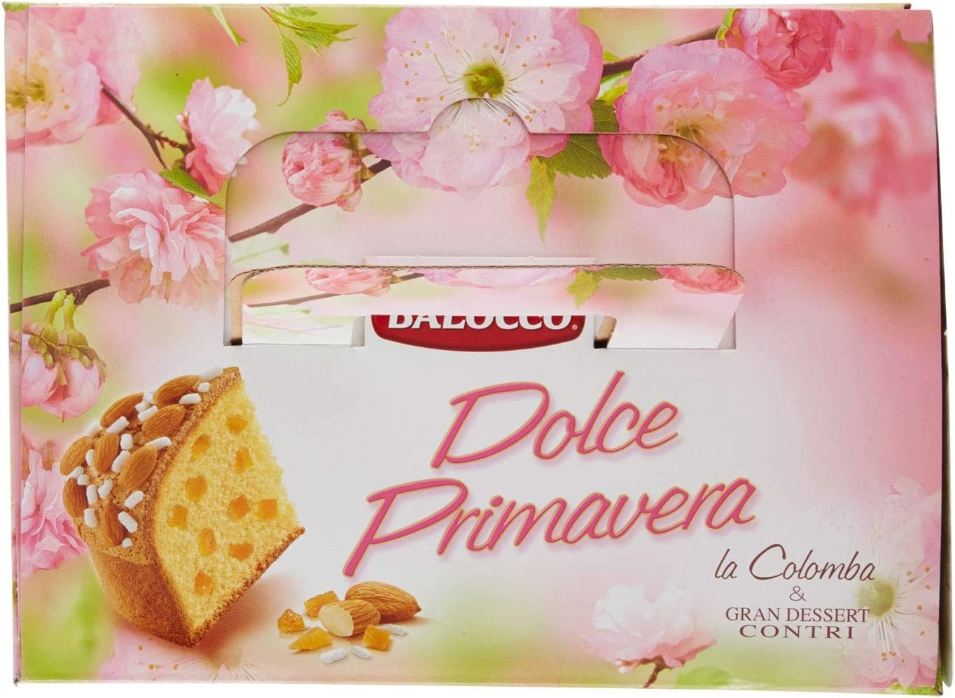 Balocco Strenna Dolce Primavera Colomba Classica Gr750+ Bottiglia Gran Dessert Contri Cl75, 1pz