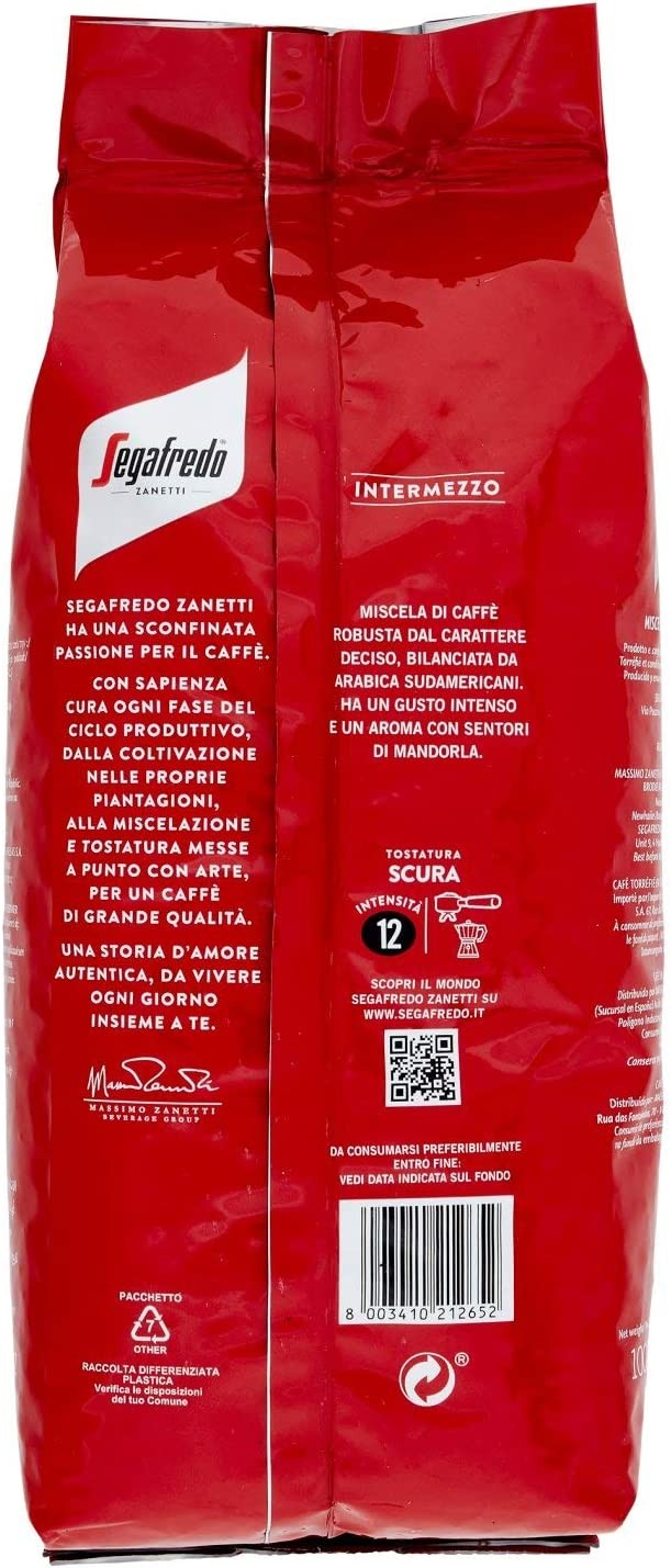 Segafredo Zanetti Caffè in Grani, Linea Le Classiche Intermezzo, 1kg