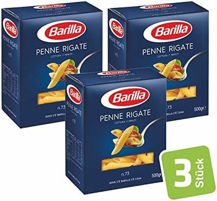 Barilla - Penne Rigate n.73, confezione da 3 (3 x 500 g)