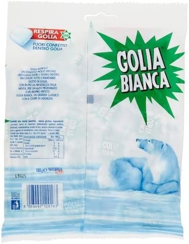 Perfetti Caramelle Golia Bianca, 180g