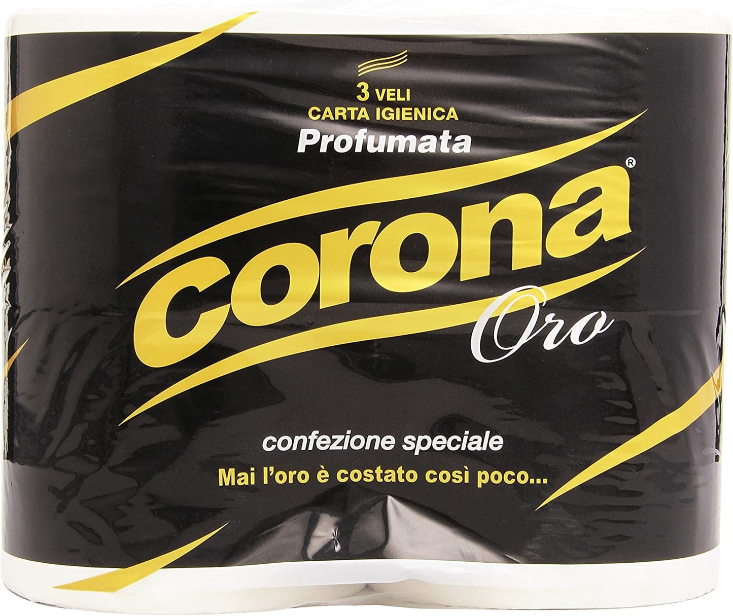 Corona - Oro, Carta Igienica Profumata, 3 veli - 4 rotoli