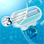 Gillette Venus Smooth Rasoio Da Donna, confezione da 1 rasoio e 1 lametta con 3 Lame Che Seguono Le Curve Del Corpo