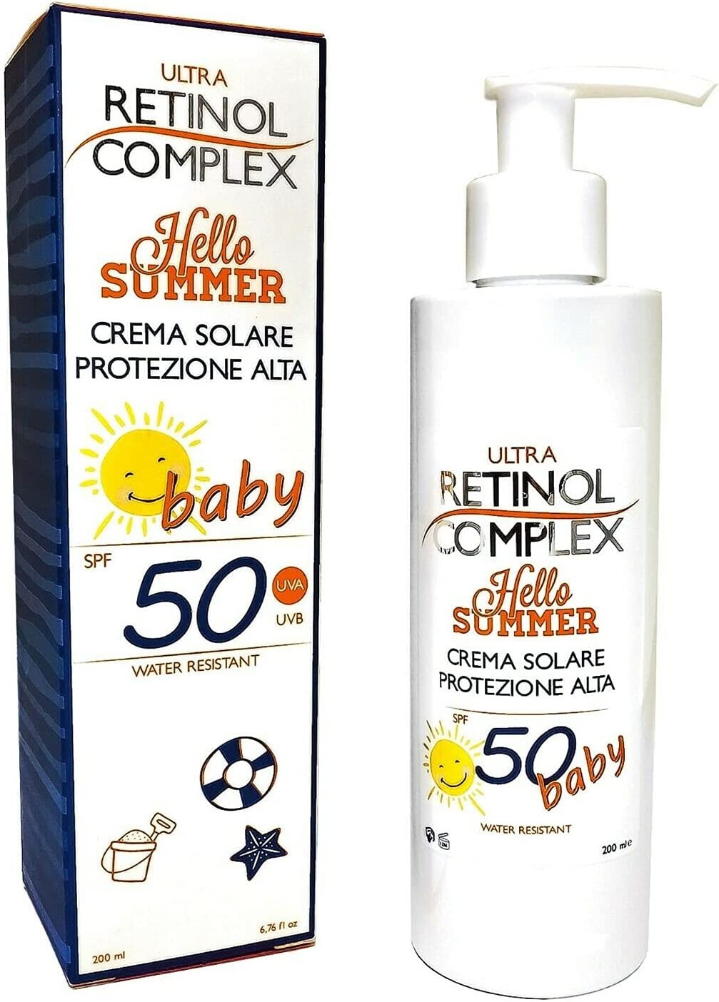 RETINOL COMPLEX CREMA SOLARE SPF 50 BABY 200ML