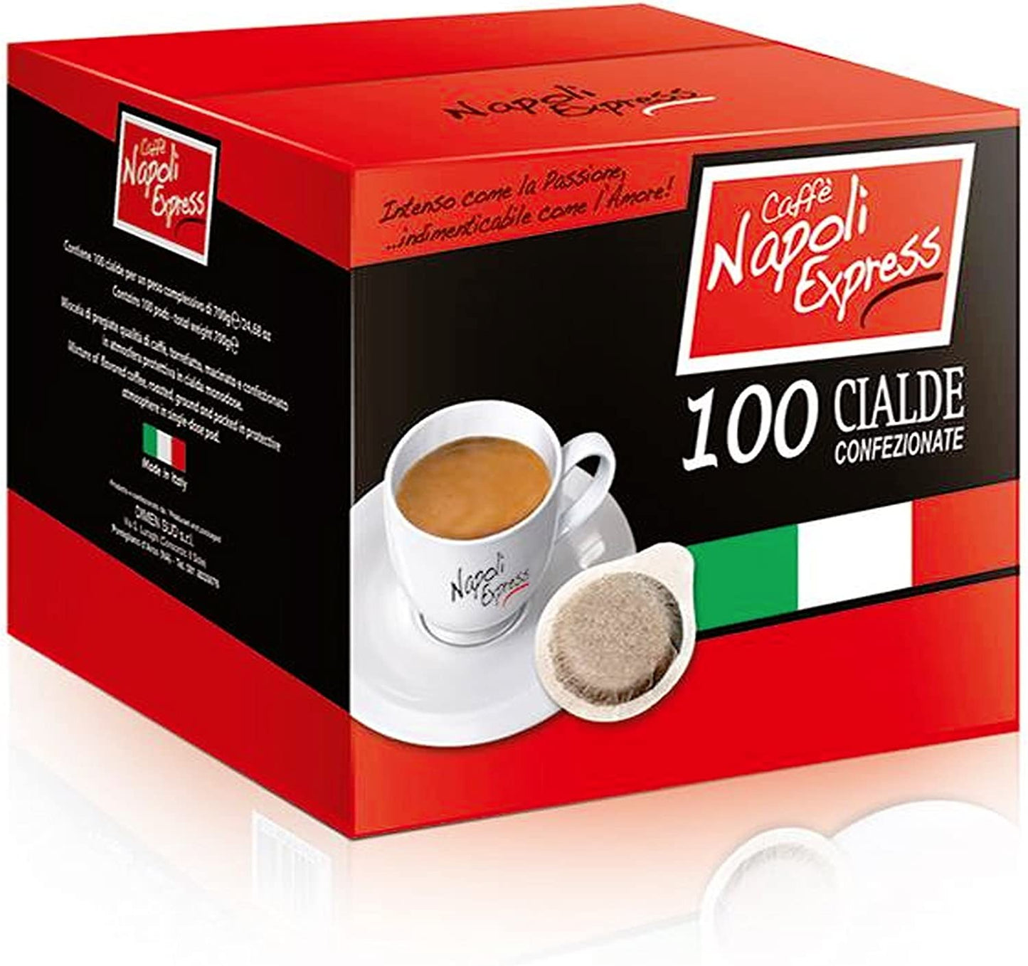 100 CAFFE' IN CIALDE NAPOLI EXPRESS GUSTO INTENSO VERO ESPRESSO NAPOLETANO