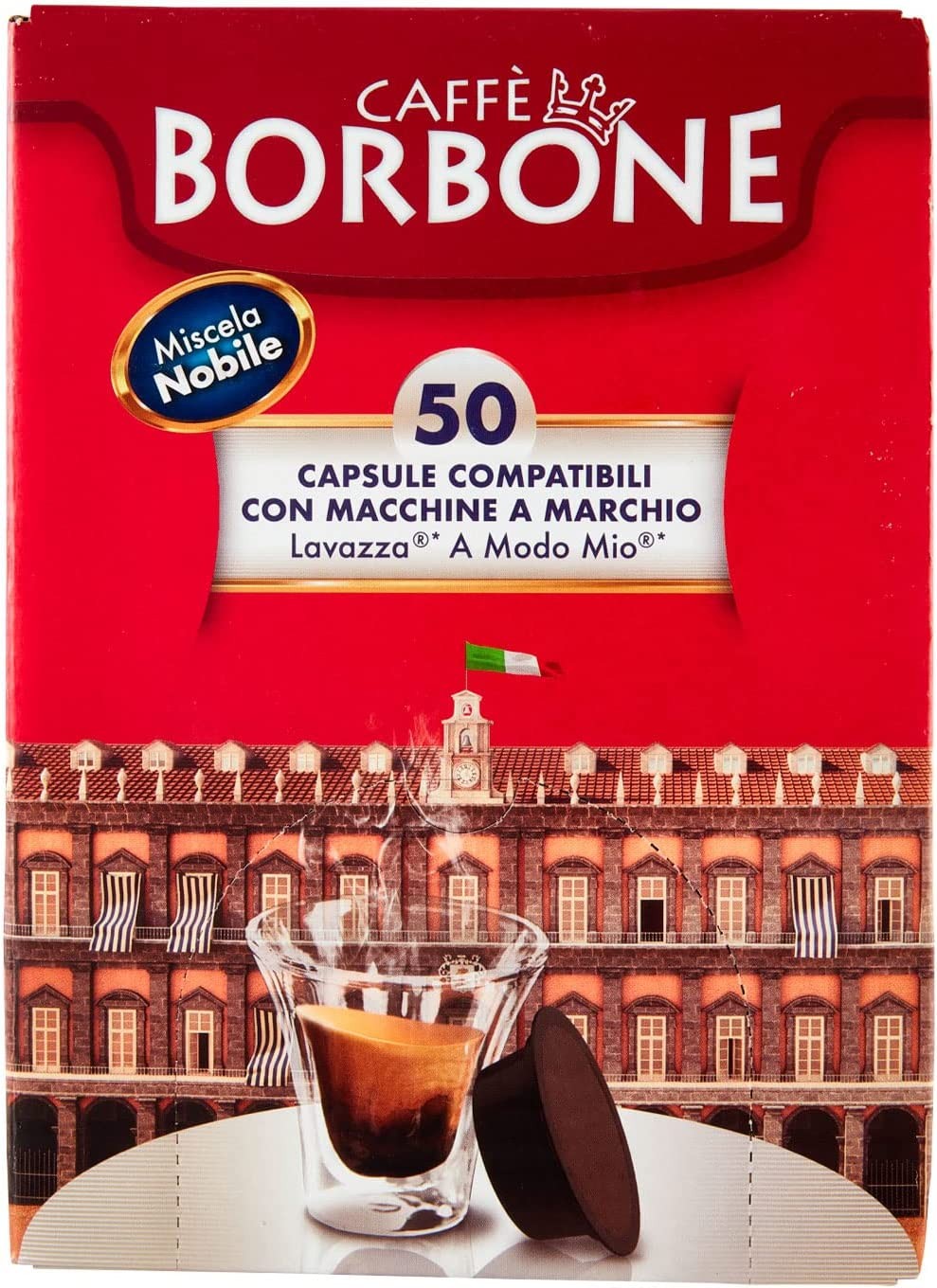 Caffè Borbone Caffè Miscela Nobile, Confezione da 50 Capsule, 360g